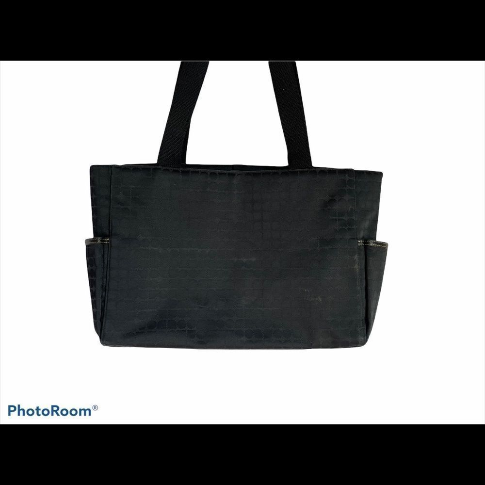 Kate Spade Black Polka Dot Large Fabric Tote - Picture 2 of 14